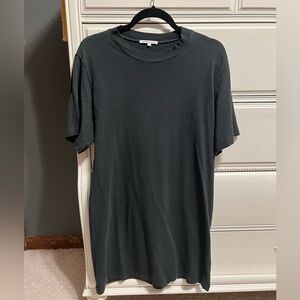 Cotton Citizen charcoal black t shirt dress